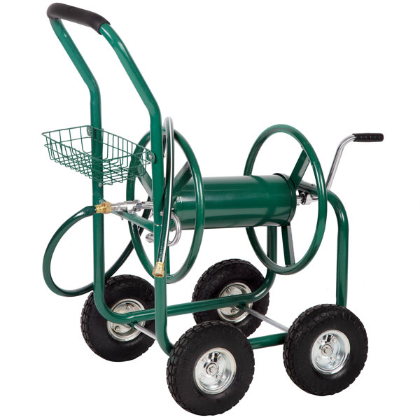 FDW Garden Hose Reel Cart With Wheels Reel Cart Tools Outdoor Yard